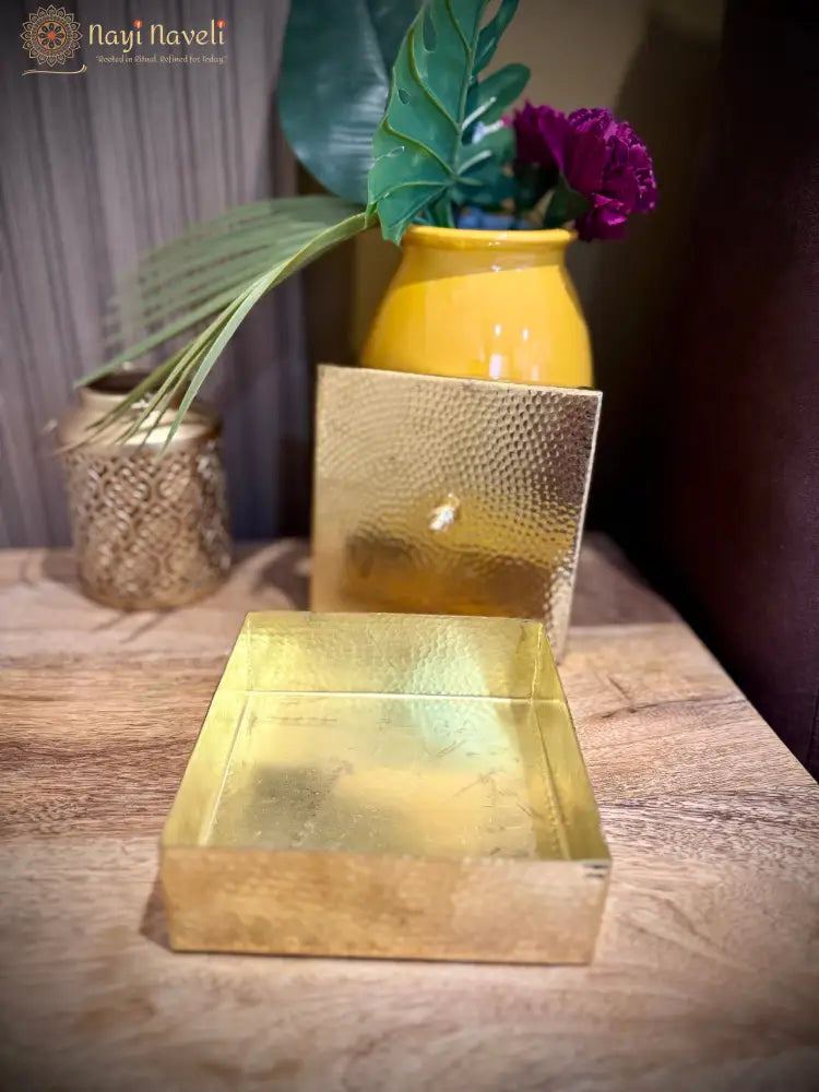 4 in 1 Brass Mukhwas Box