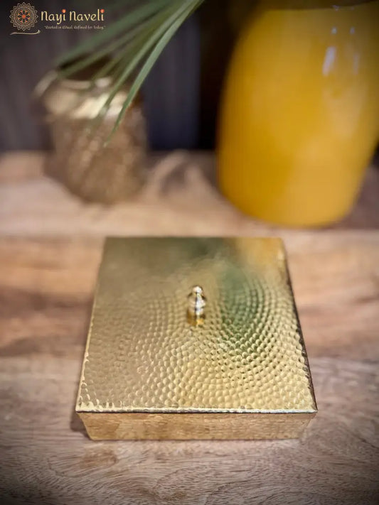 4 in 1 Brass Mukhwas Box
