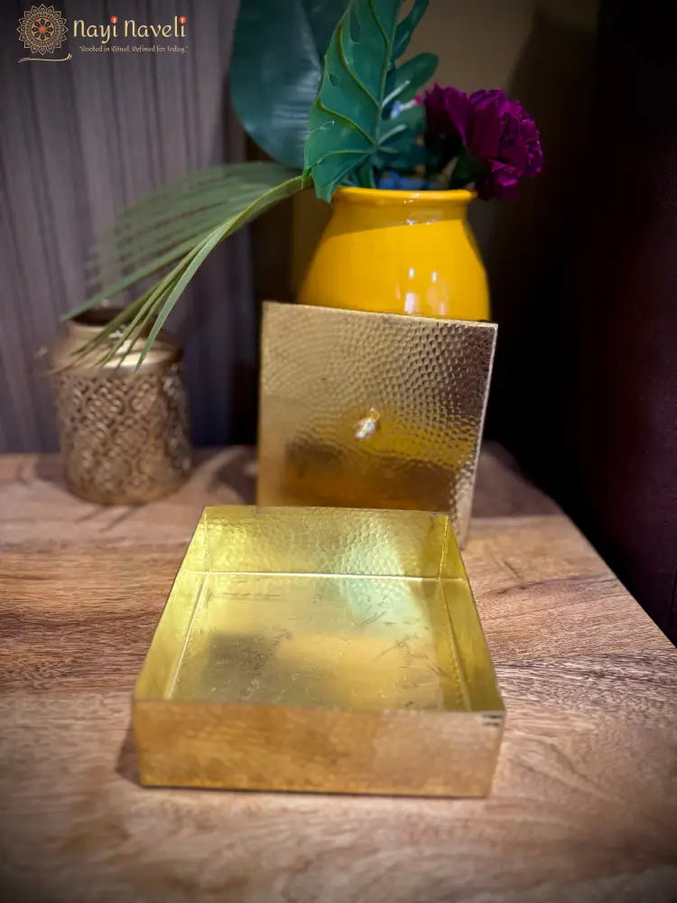 4 in 1 Brass Mukhwas Box