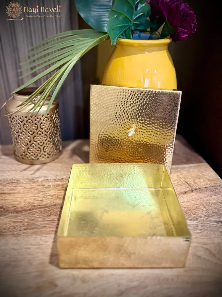 4 in 1 Brass Mukhwas Box