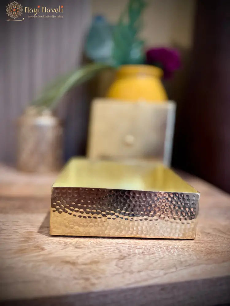 4 in 1 Brass Mukhwas Box