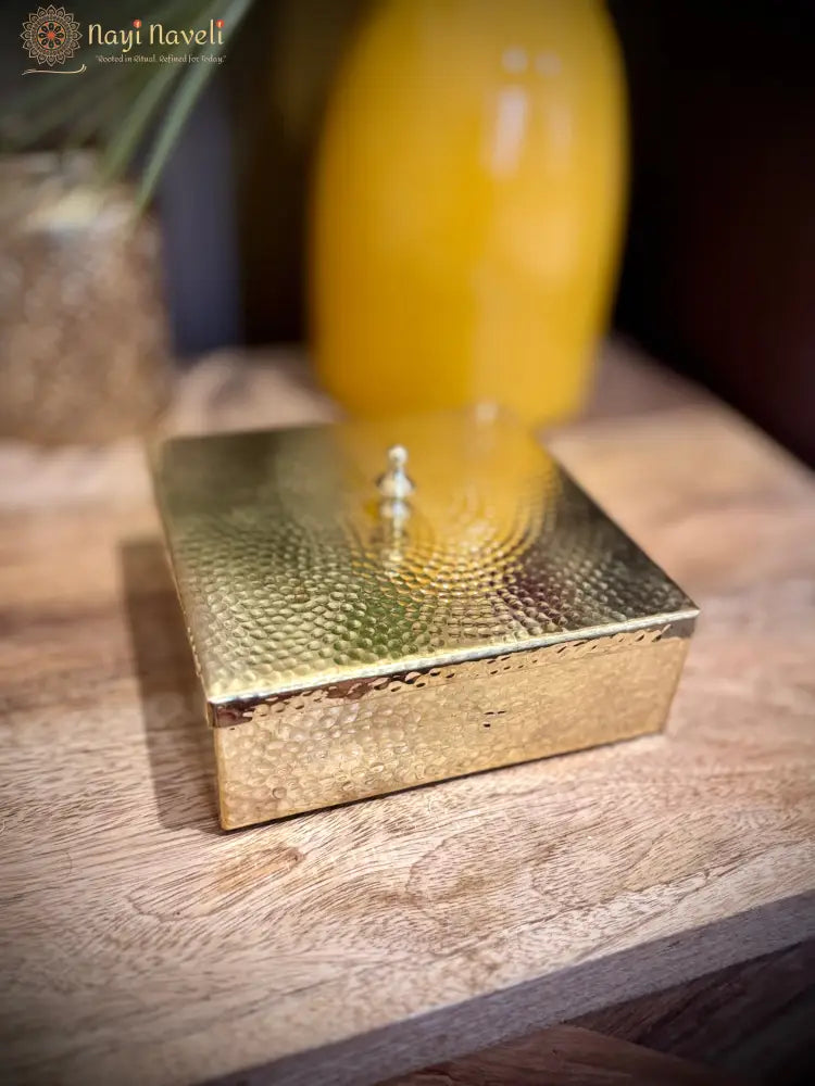 4 in 1 Brass Mukhwas Box
