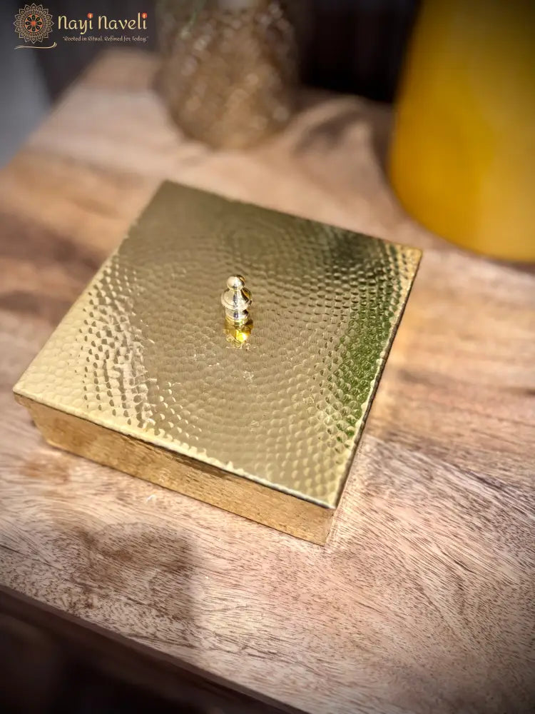 4 in 1 Brass Mukhwas Box