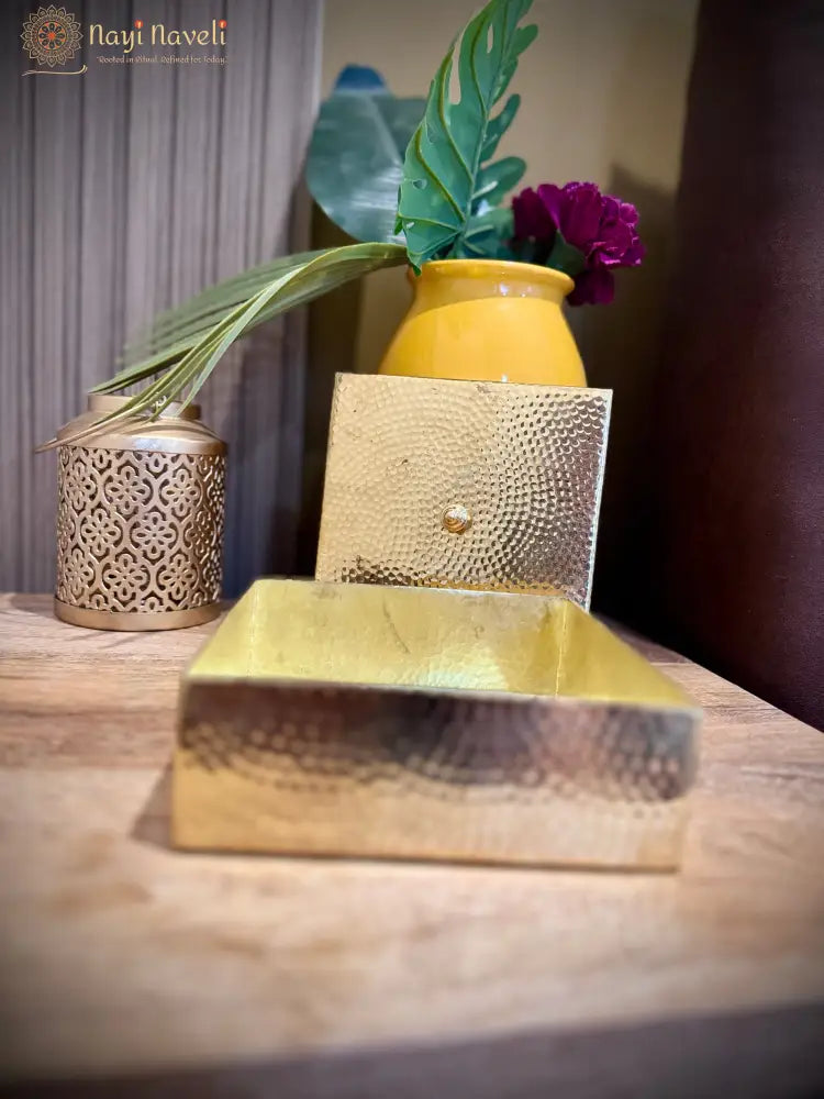 4 in 1 Brass Mukhwas Box