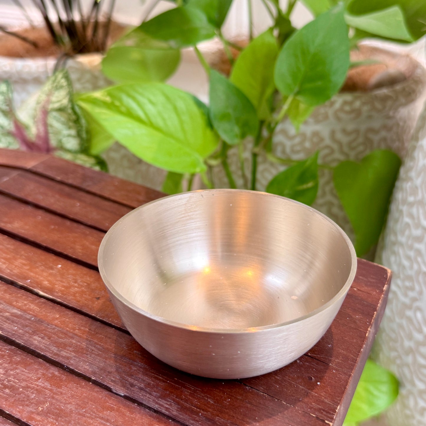 Handcrafted Bronze Thali Set in Matt Finish