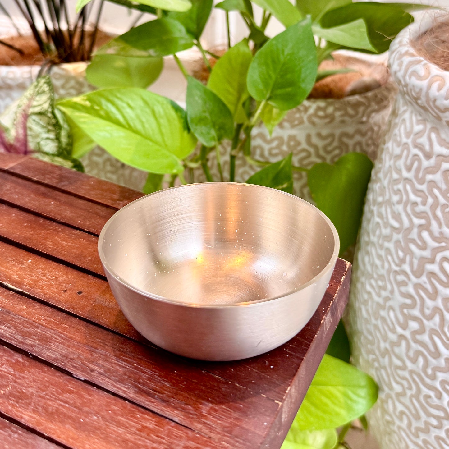 Handcrafted Bronze Thali Set in Matt Finish