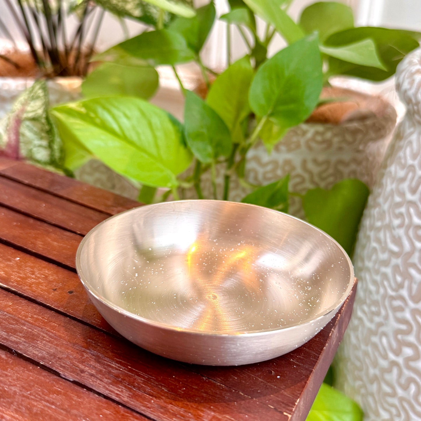 Handcrafted Bronze Thali Set in Matt Finish