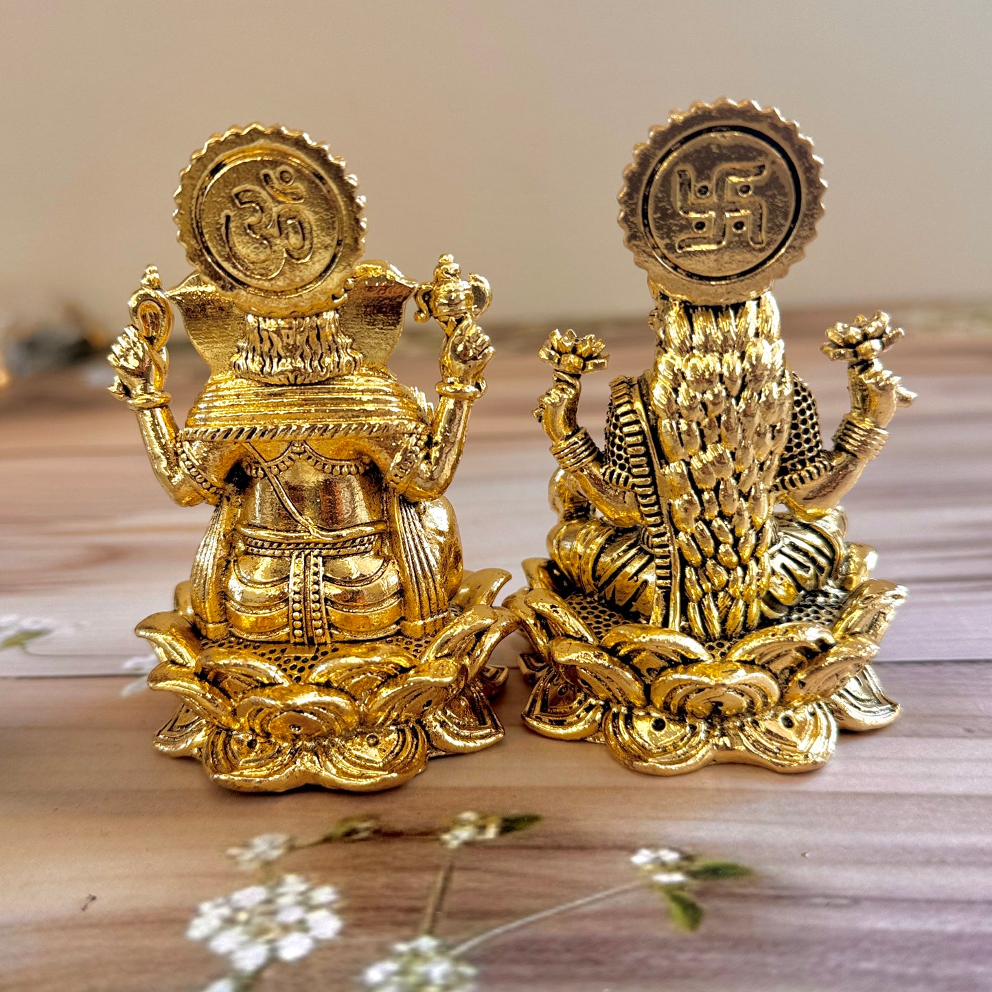 Premium Fine Brass Lakshmi Ganesha Idols