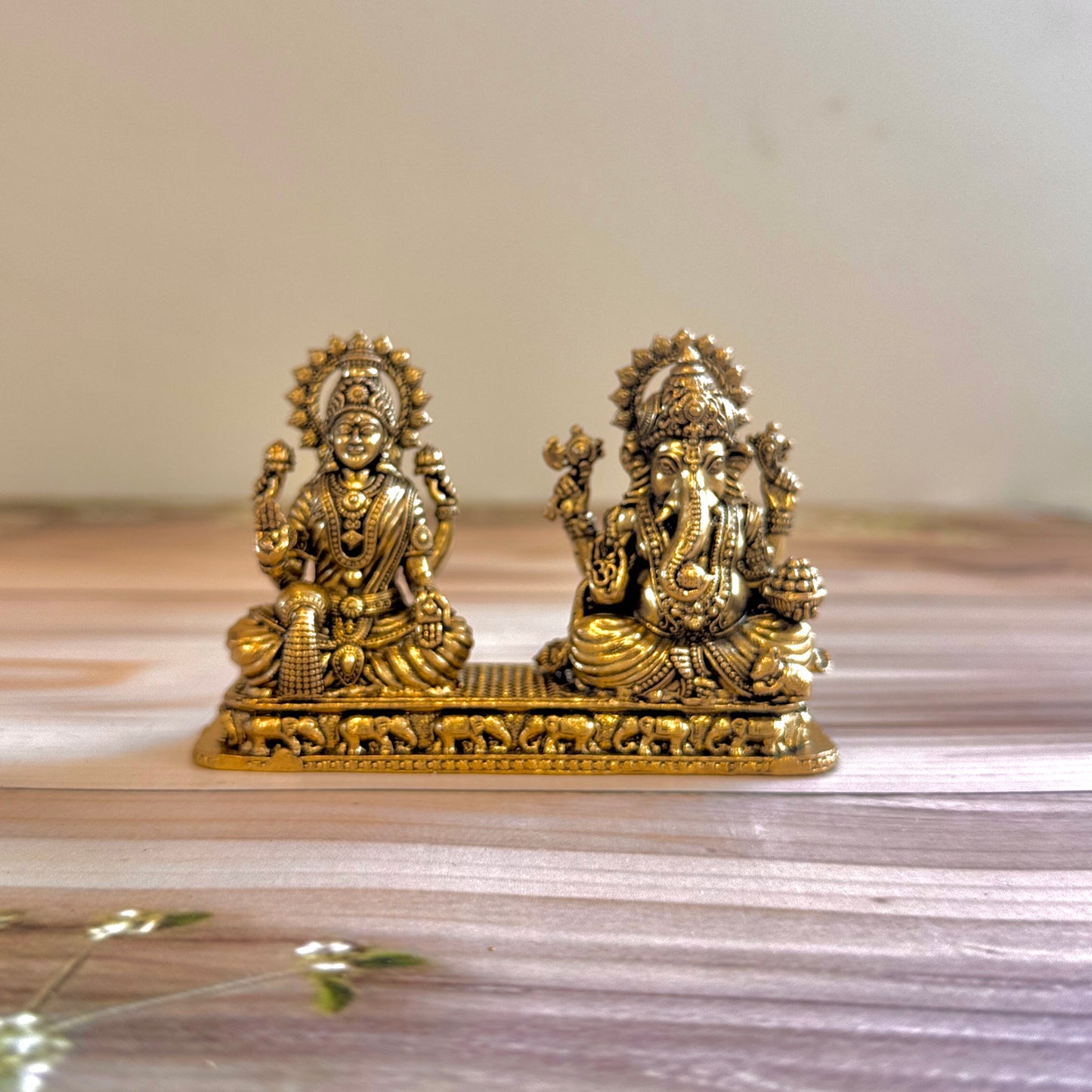 Premium Fine Brass Lakshmi Ganesha Idols