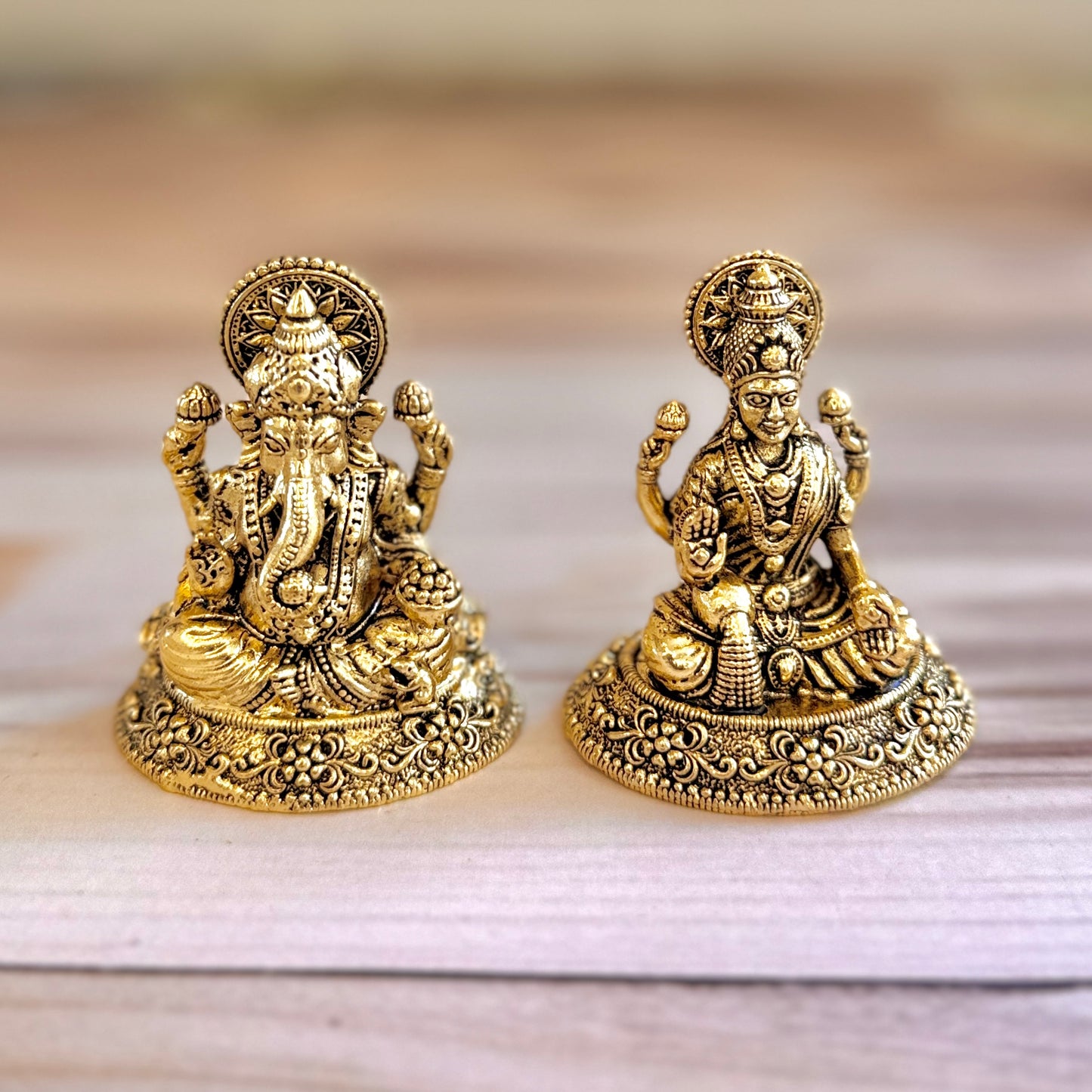 Premium Fine Brass Lakshmi Ganesha Idols