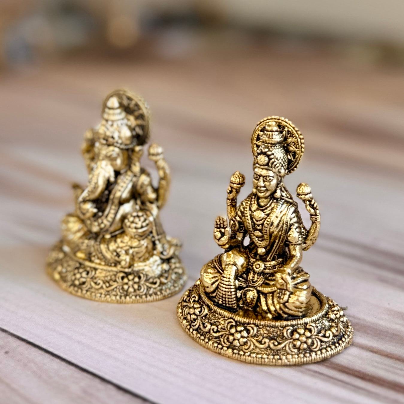 Premium Fine Brass Lakshmi Ganesha Idols