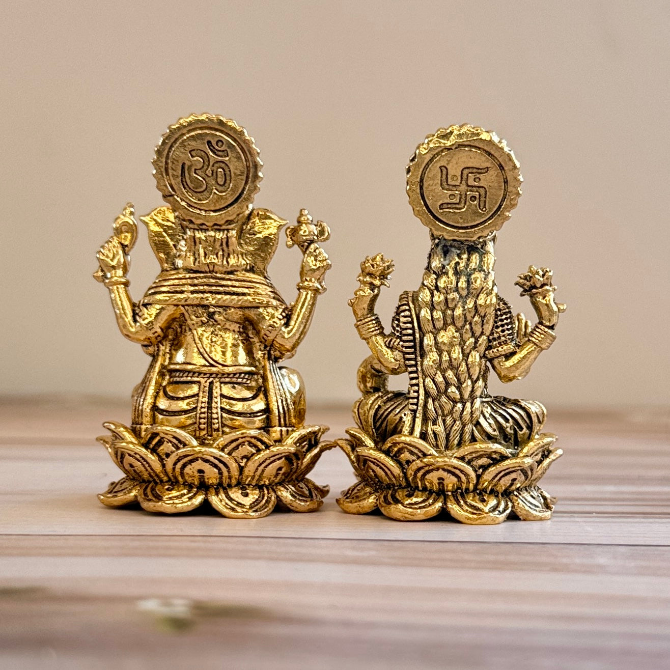 Premium Fine Brass Lakshmi Ganesha Idols