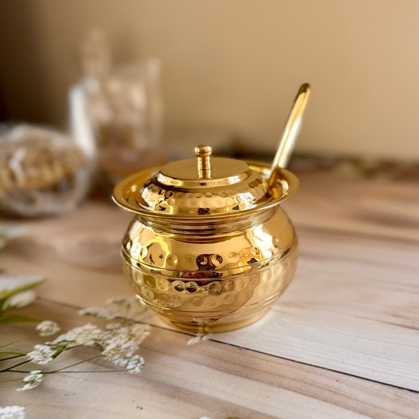 Premium Handcrafted Brass Ghee Pot โ Made in India ๐ฎ๐ณ