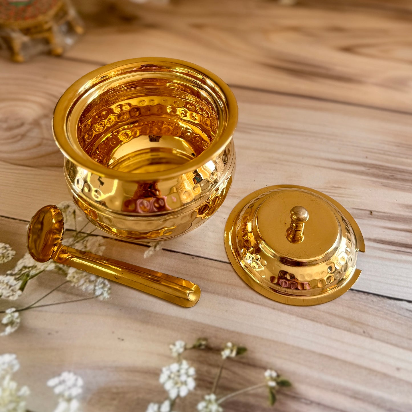 Premium Handcrafted Brass Ghee Pot โ Made in India ๐ฎ๐ณ