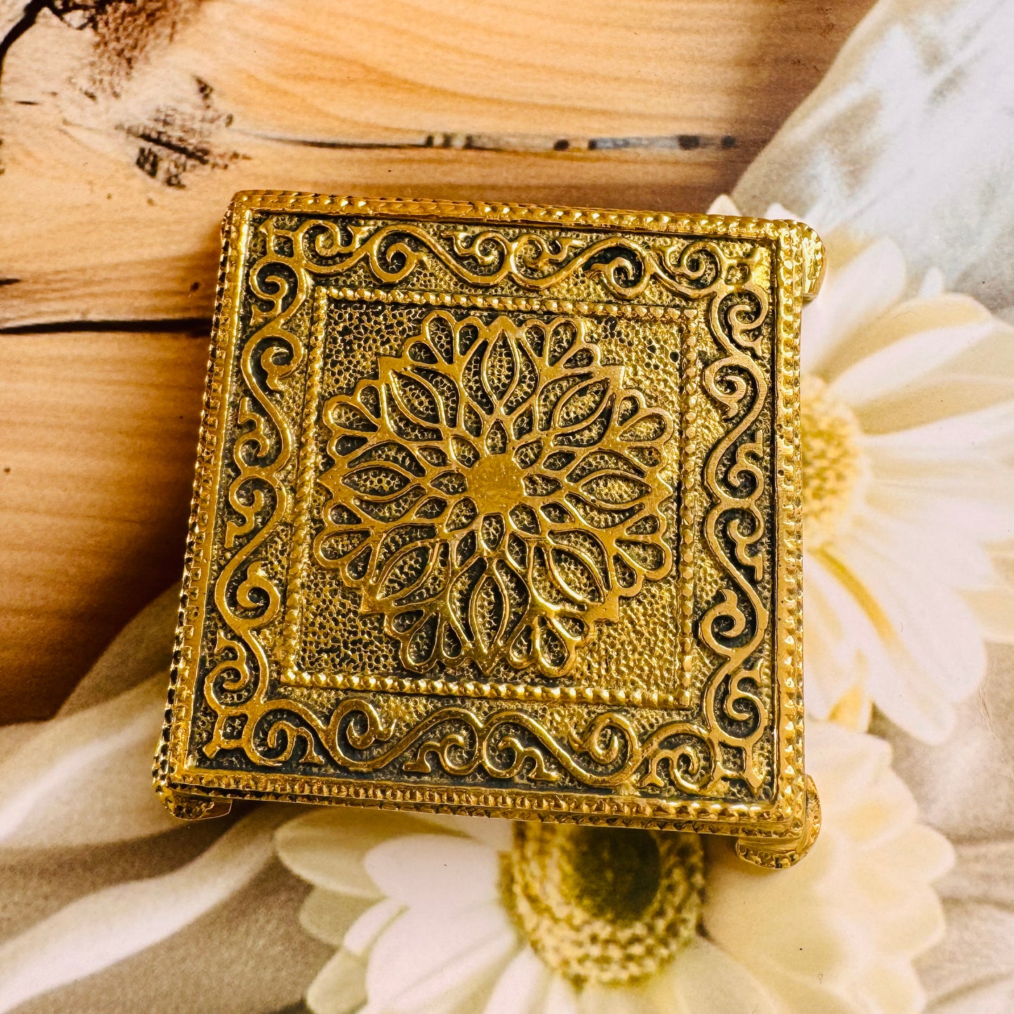 Premium Pure Brass Asana Chowki