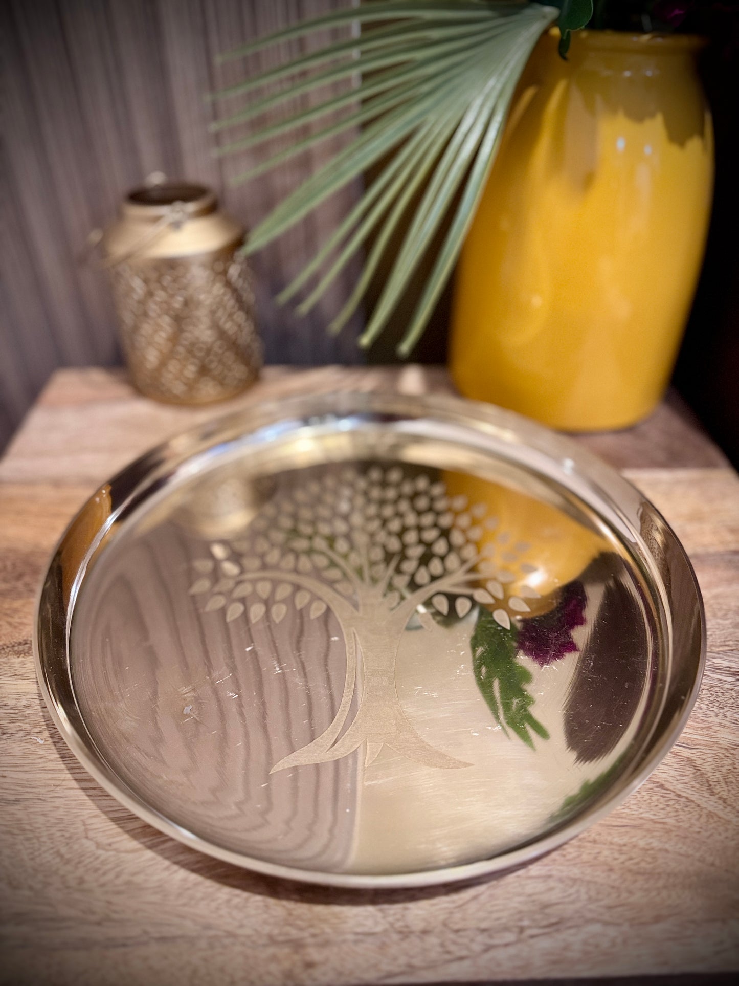 Bronze Thali Set Tree of Life