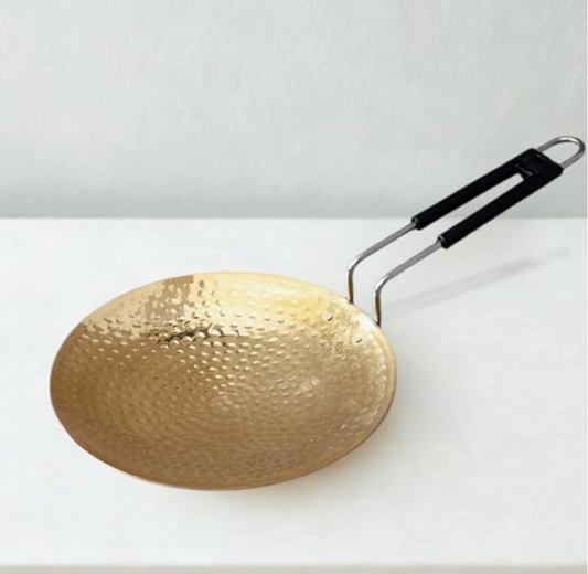 Premium Brass Roti Tawa โ Hand Hammered Design