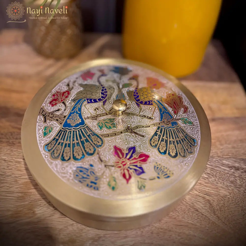 Peacock Brass Masala Daani