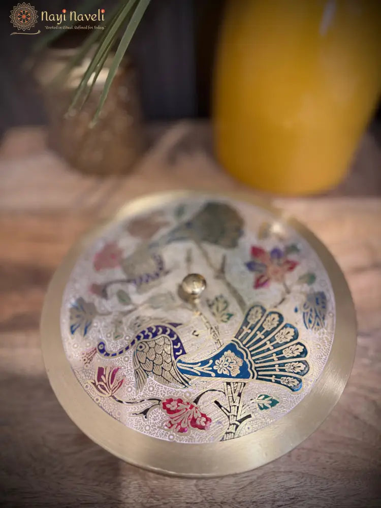 Peacock Brass Masala Daani