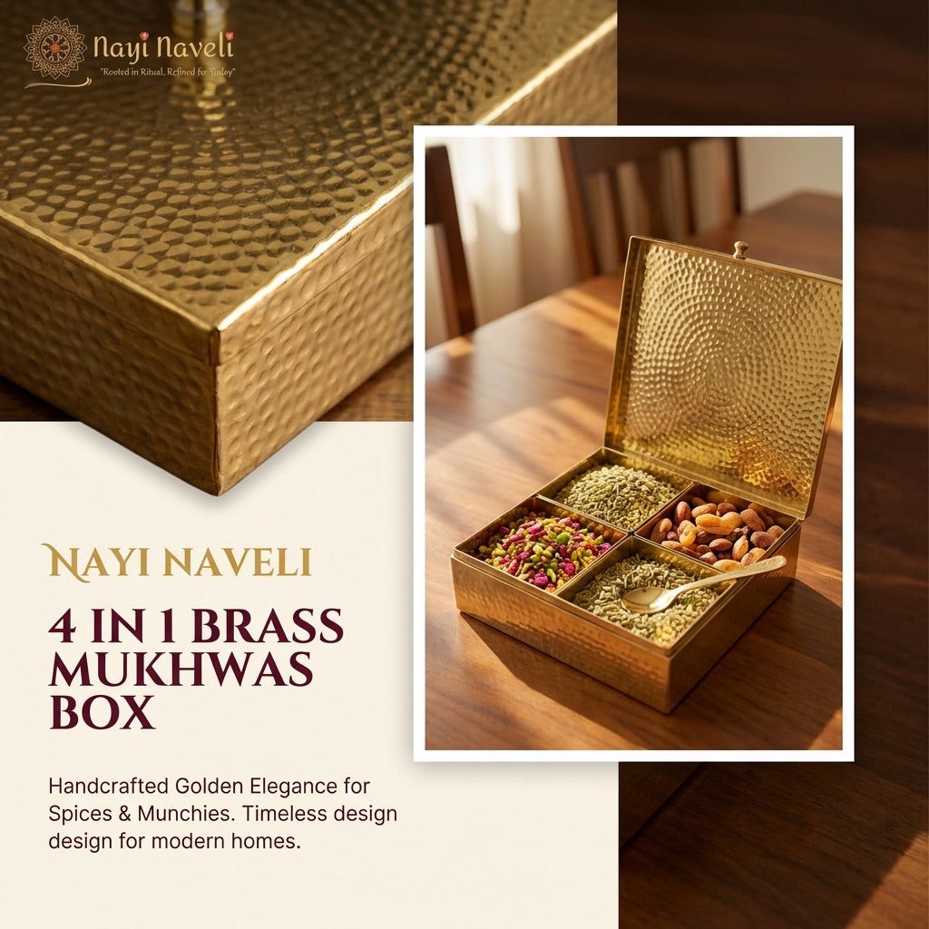 4 in 1 Brass Mukhwas Box — photo 2