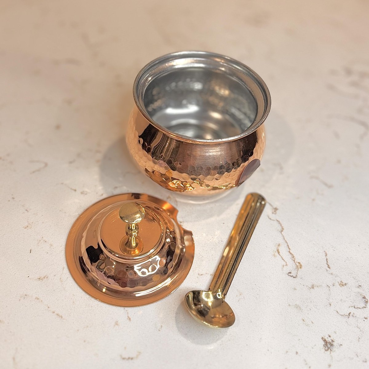 Brass & Copper Ghee Pot (Dual Tone), photo 5