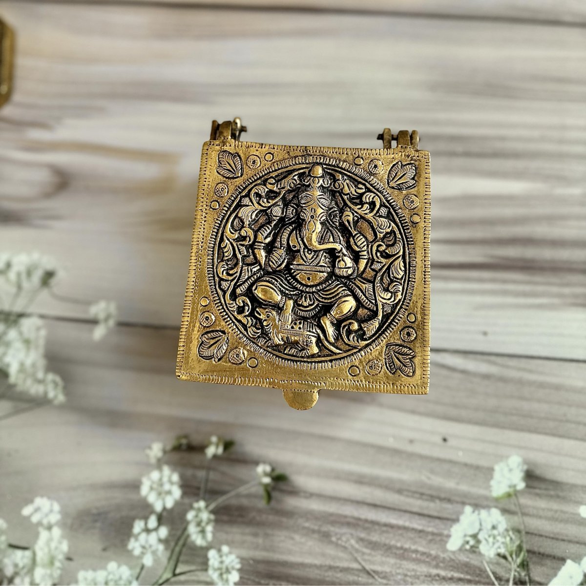 Brass Jewellery Box (Ganesha Design)
