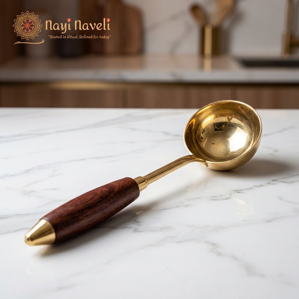 Brass Kitchen Utensil Set — photo 3