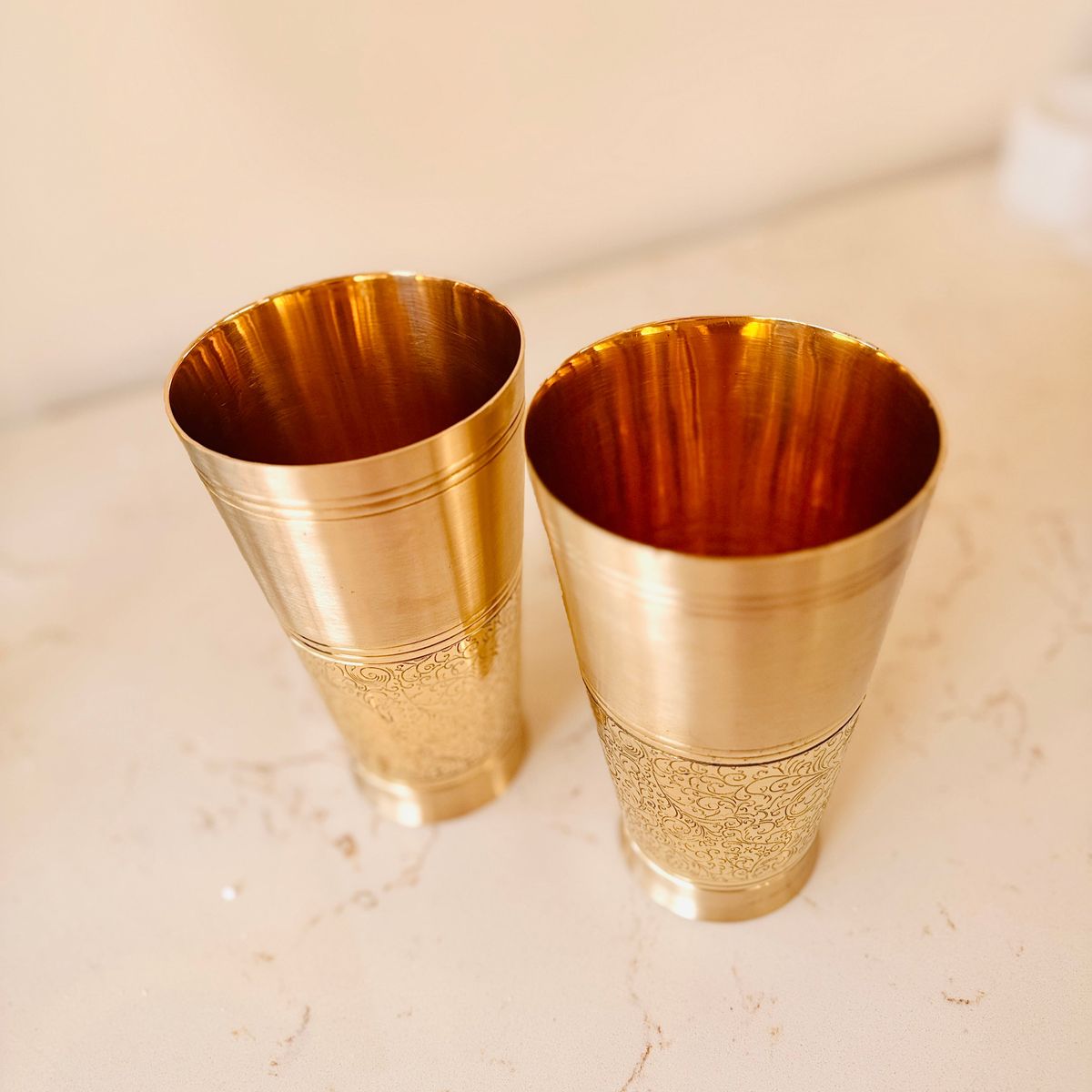 Brass Lassi Glass (Set of 2) — photo 3