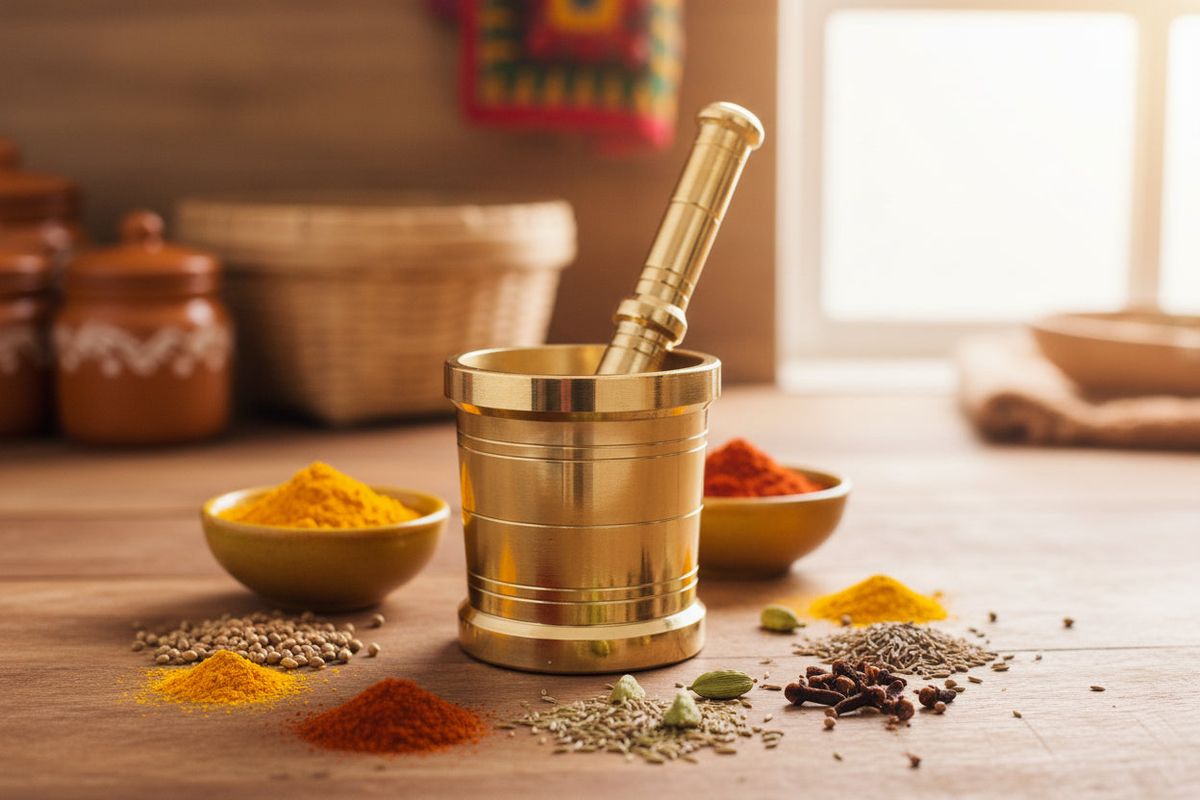 Brass Mortar & Pestle — photo 2