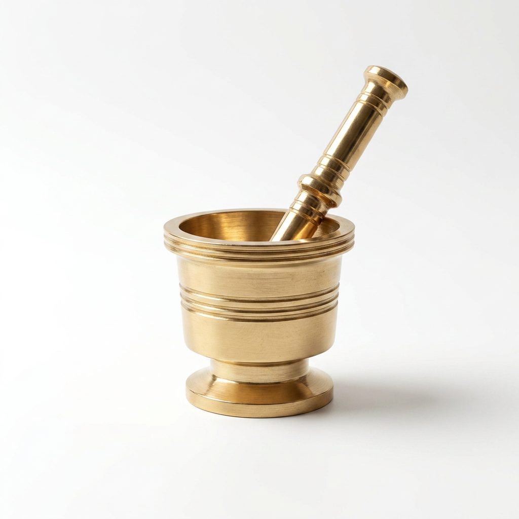 Brass Mortar and Pestle (Design 5) — photo 3