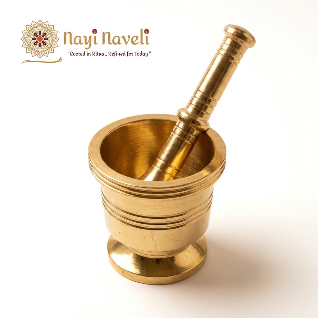 Brass Mortar and Pestle (Design 5) — photo 5