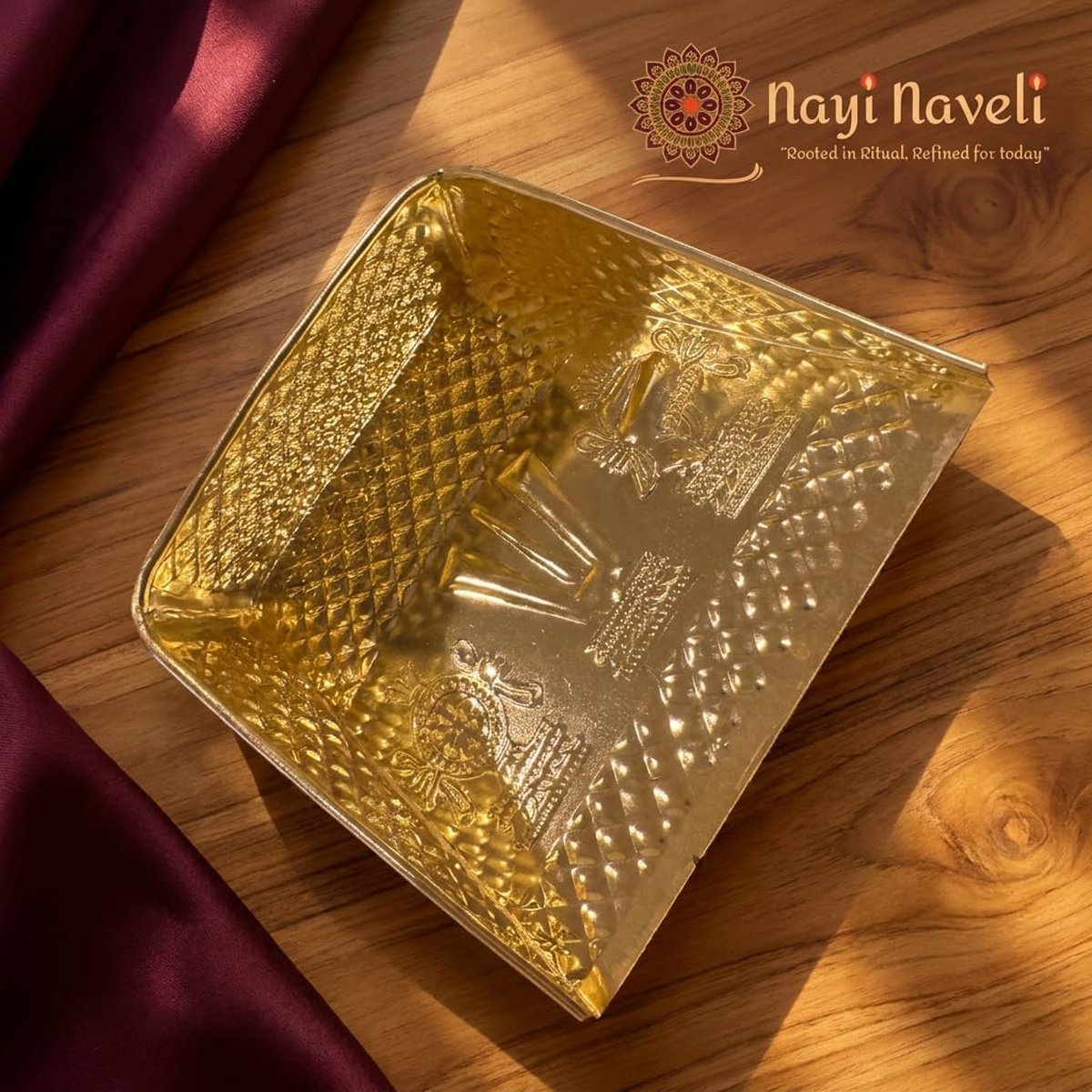 Brass Muram Soop Pooja Tray, photo 3