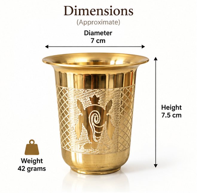 Brass Padam Pyala Glass — photo 2