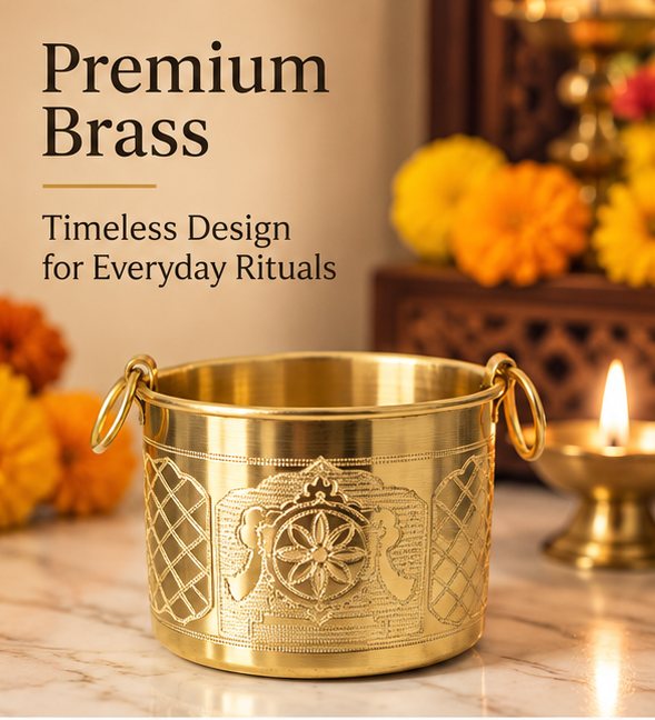 Brass Padam Pyala with Ring Handles
