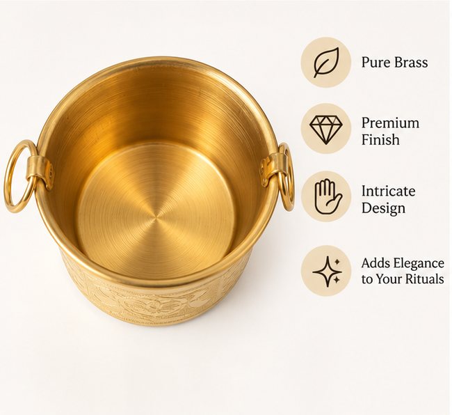 Brass Padam Pyala with Ring Handles — photo 3