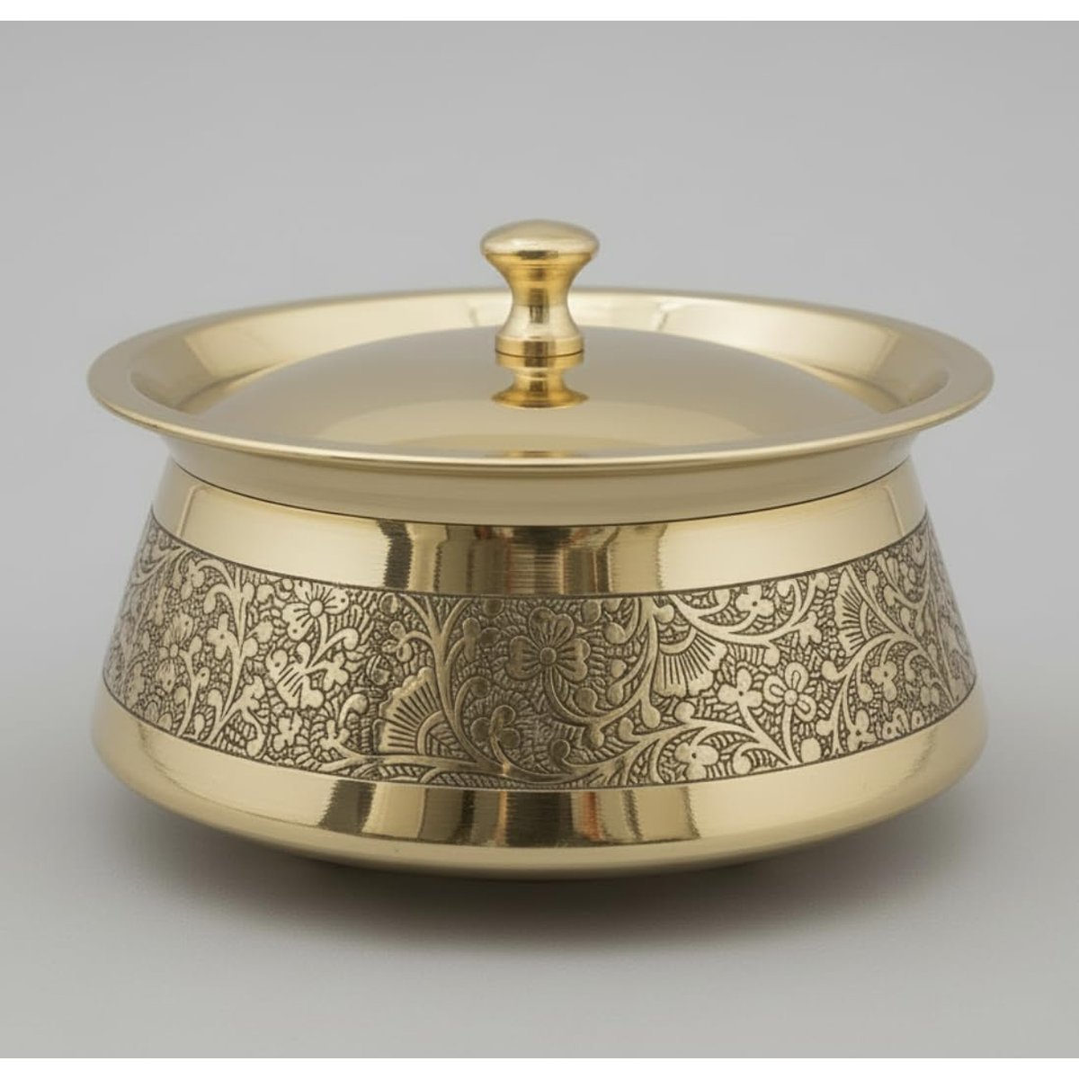 Brass Serving Handi with Lid