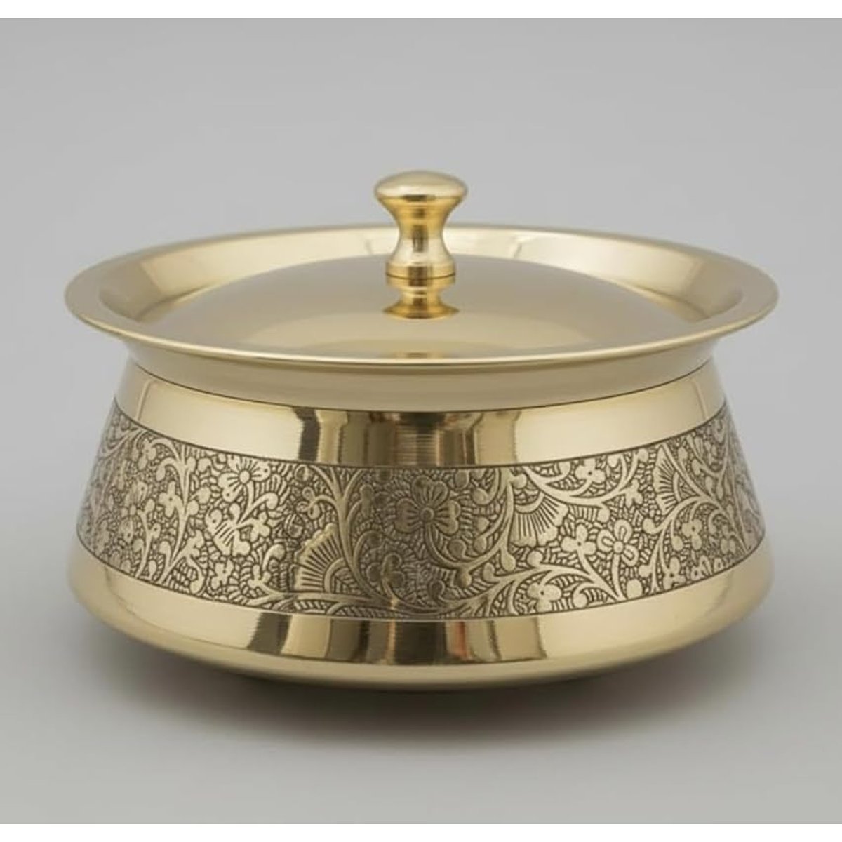 Brass Serving Handi with Lid, photo 5