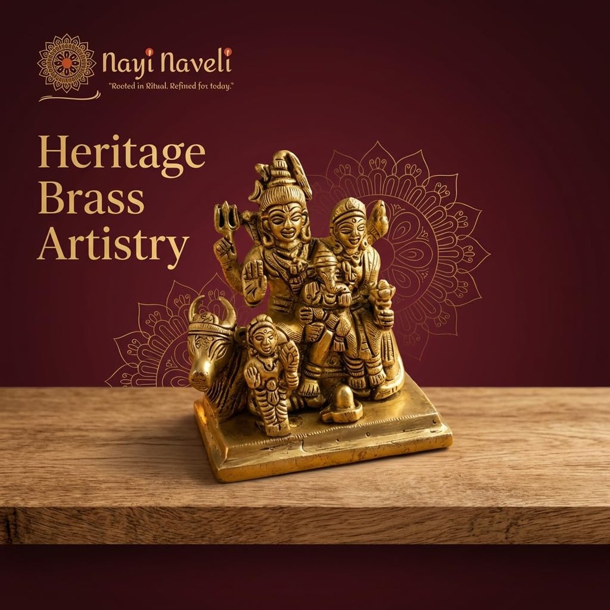 Brass Shiva Parivar Idol, photo 2