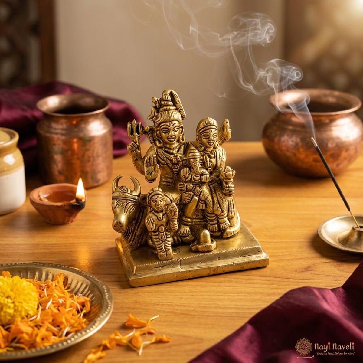 Brass Shiva Parivar Idol, photo 4