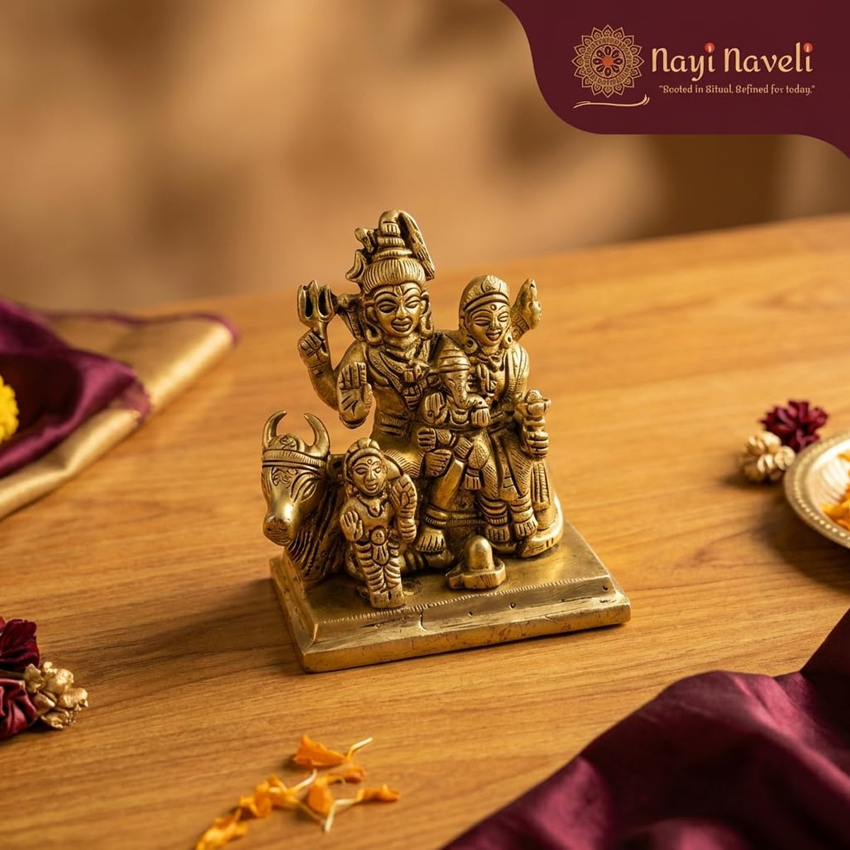Brass Shiva Parivar Idol, photo 5