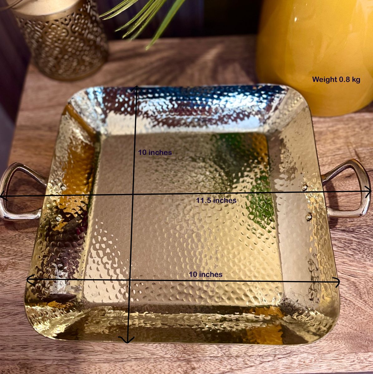 Brass Square Tray — photo 6