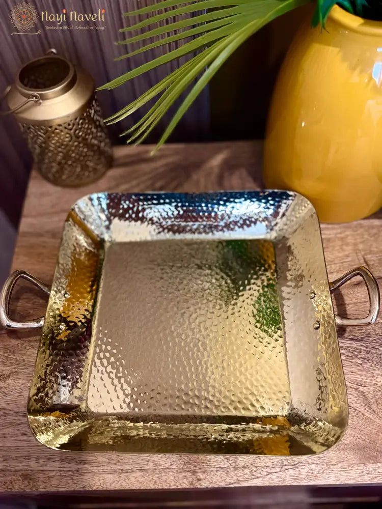 Brass Square Tray — photo 5