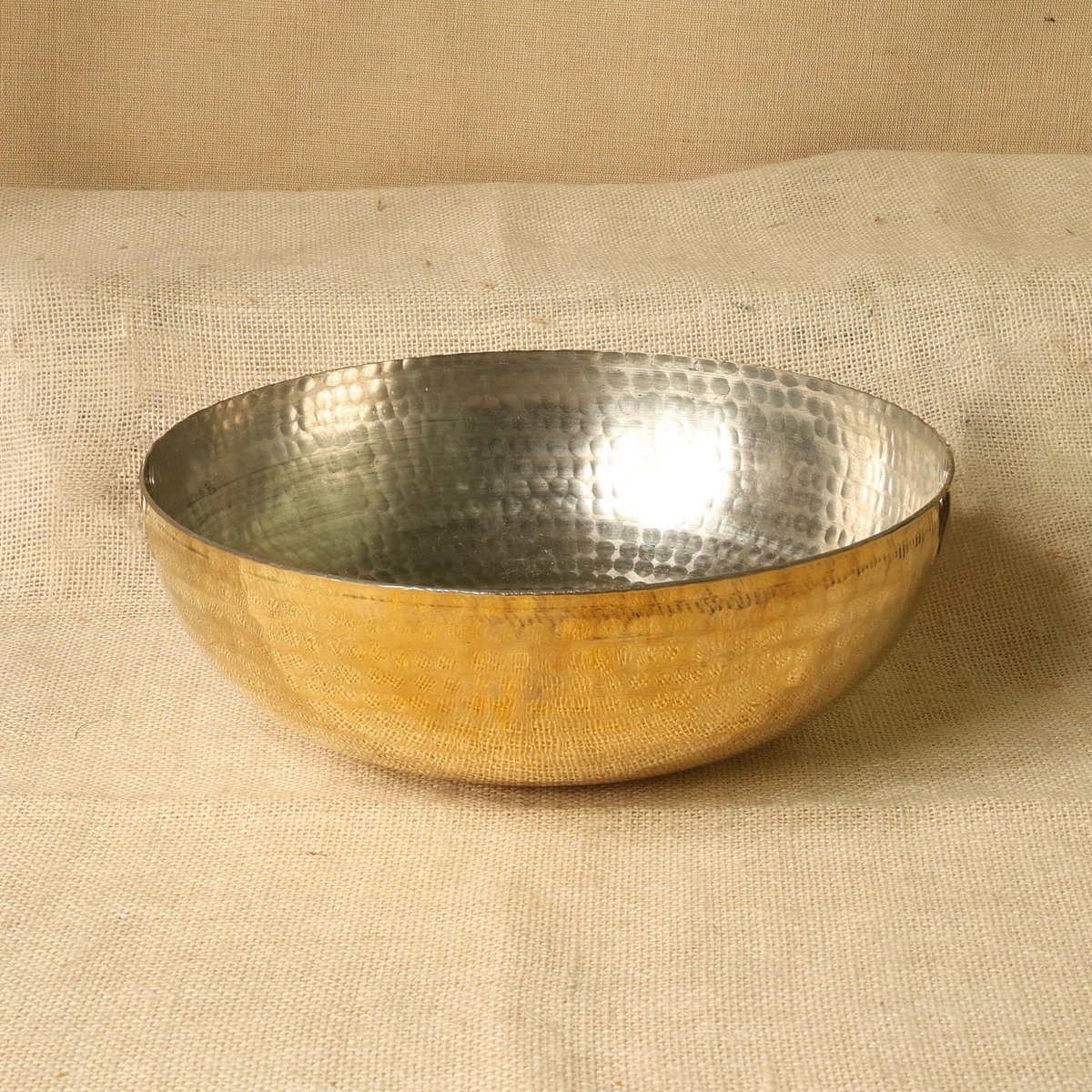 Brass Tasla Kadai with Kalai
