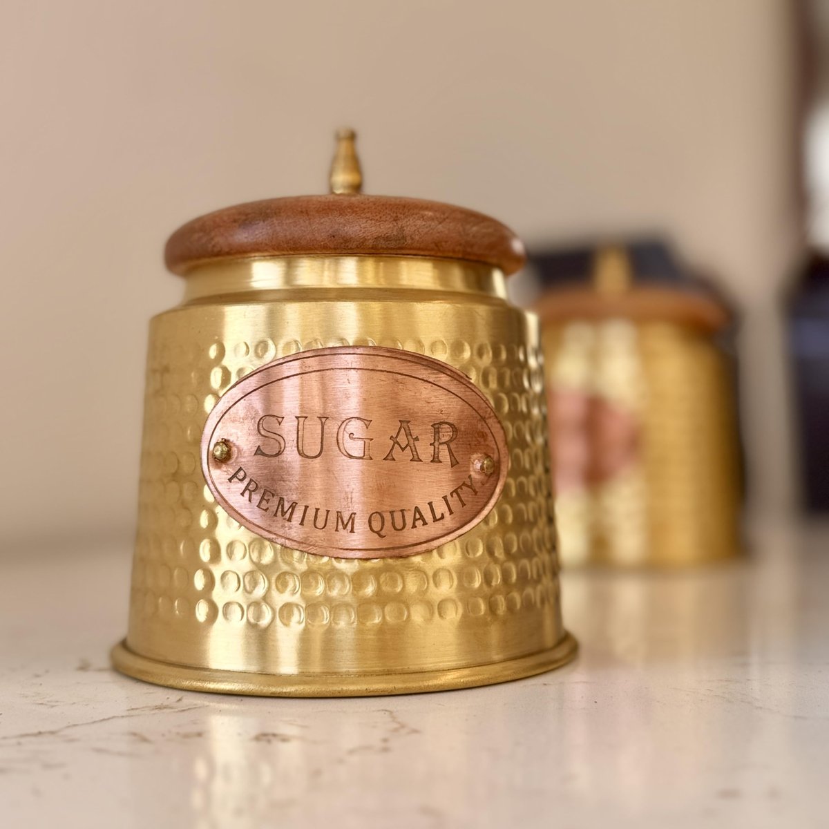 Brass Tea, Sugar & Coffee Canister, photo 2
