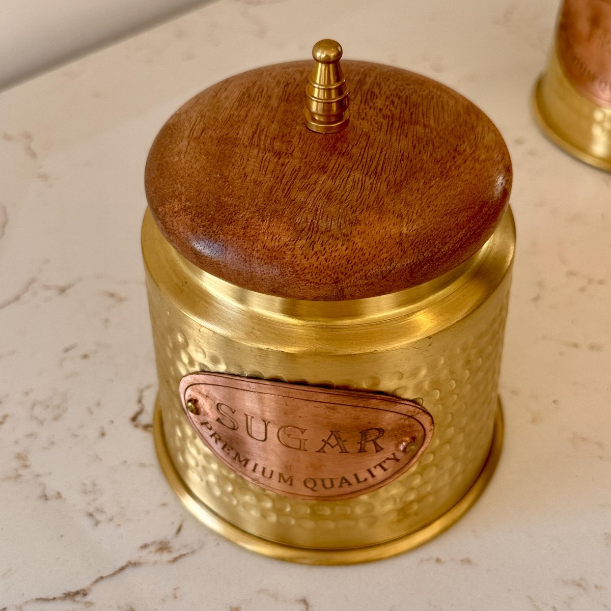 Brass Tea, Sugar & Coffee Canister, photo 3