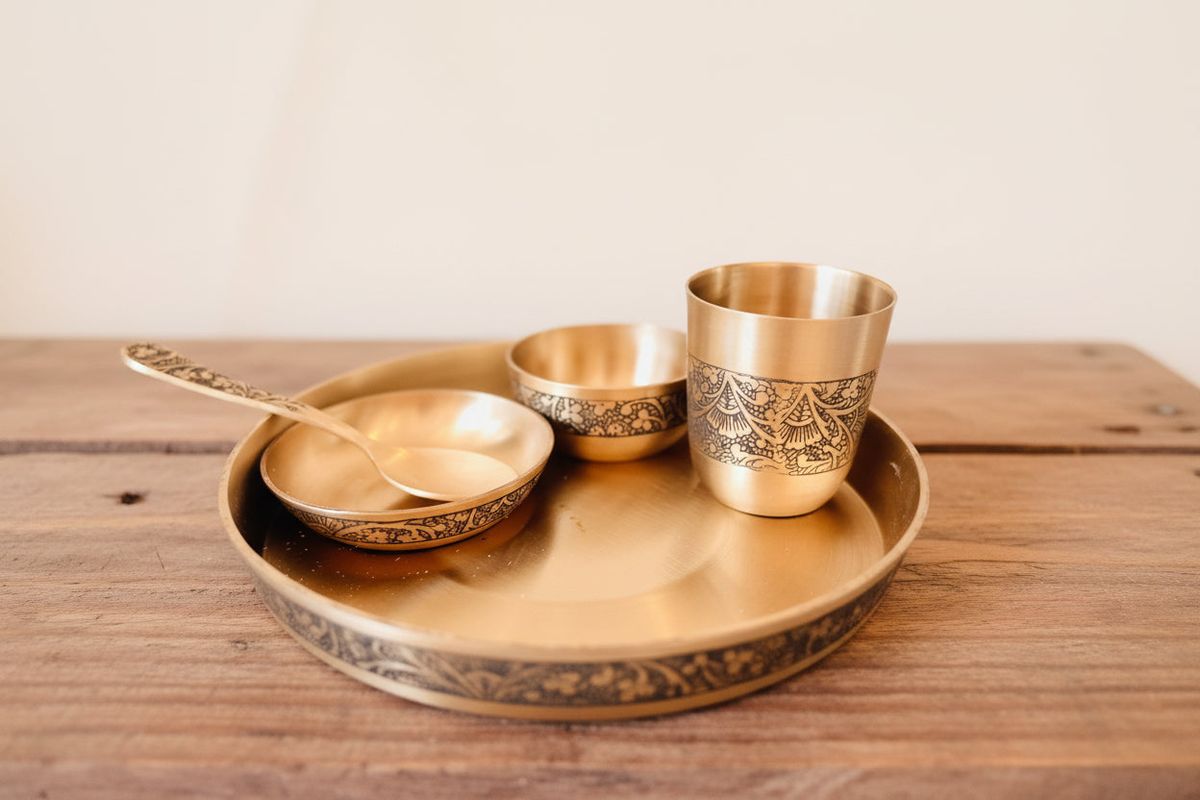 Bronze Baby Thali Set — photo 6