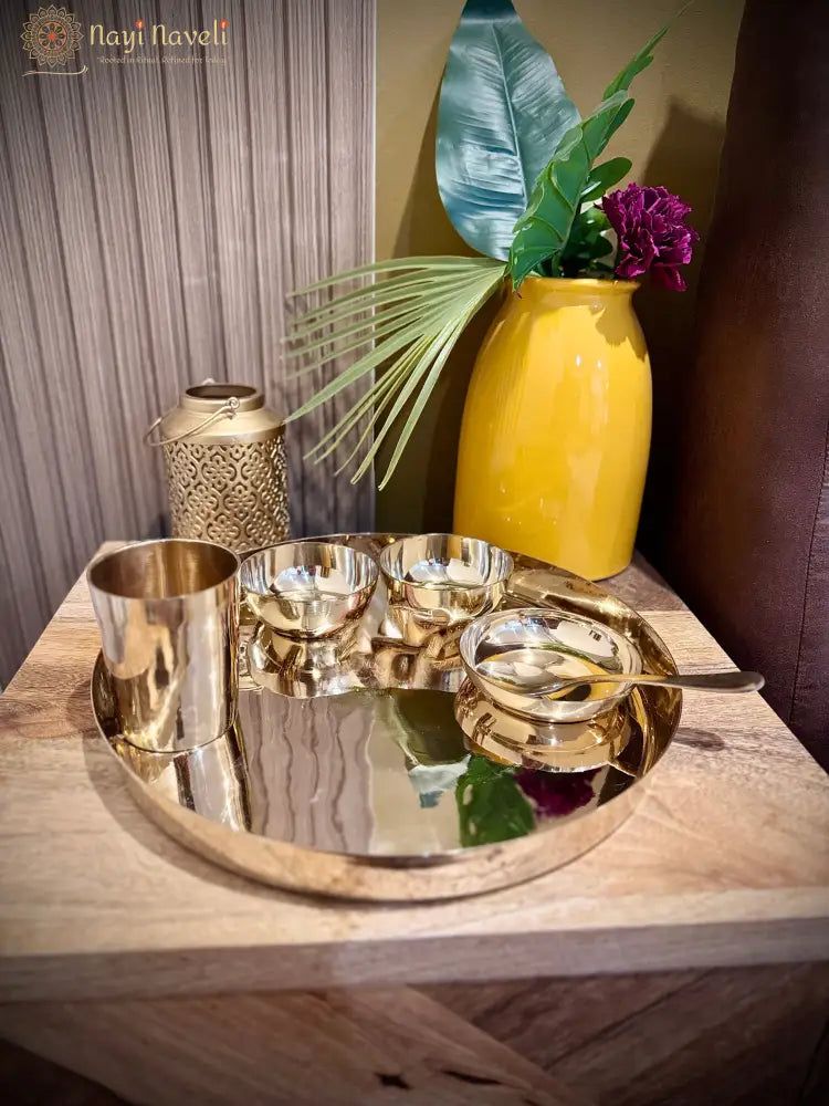 Bronze Thali Set – 6 Pieces — photo 2