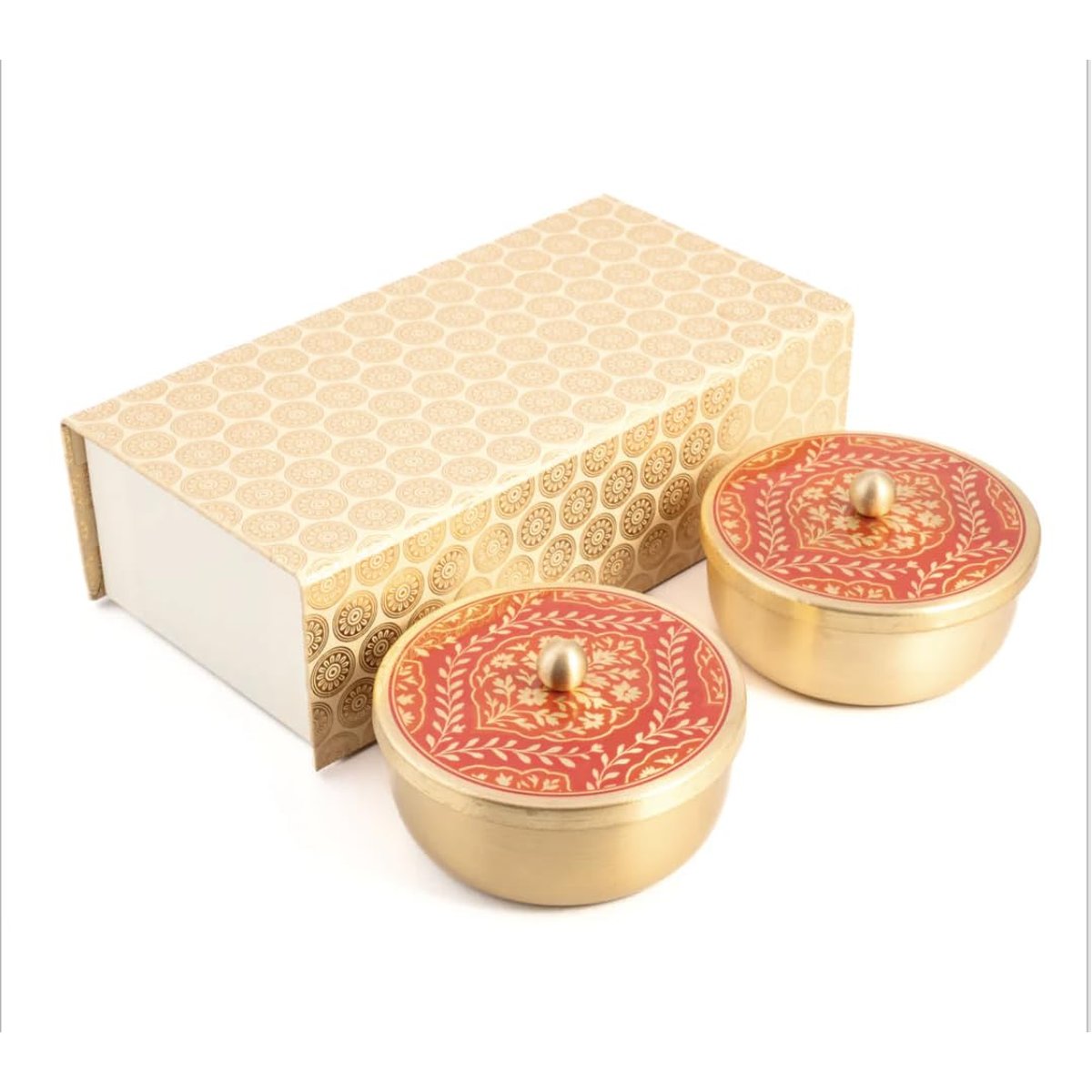 Hand-Painted Decoupage Brass Gift Collection, photo 3