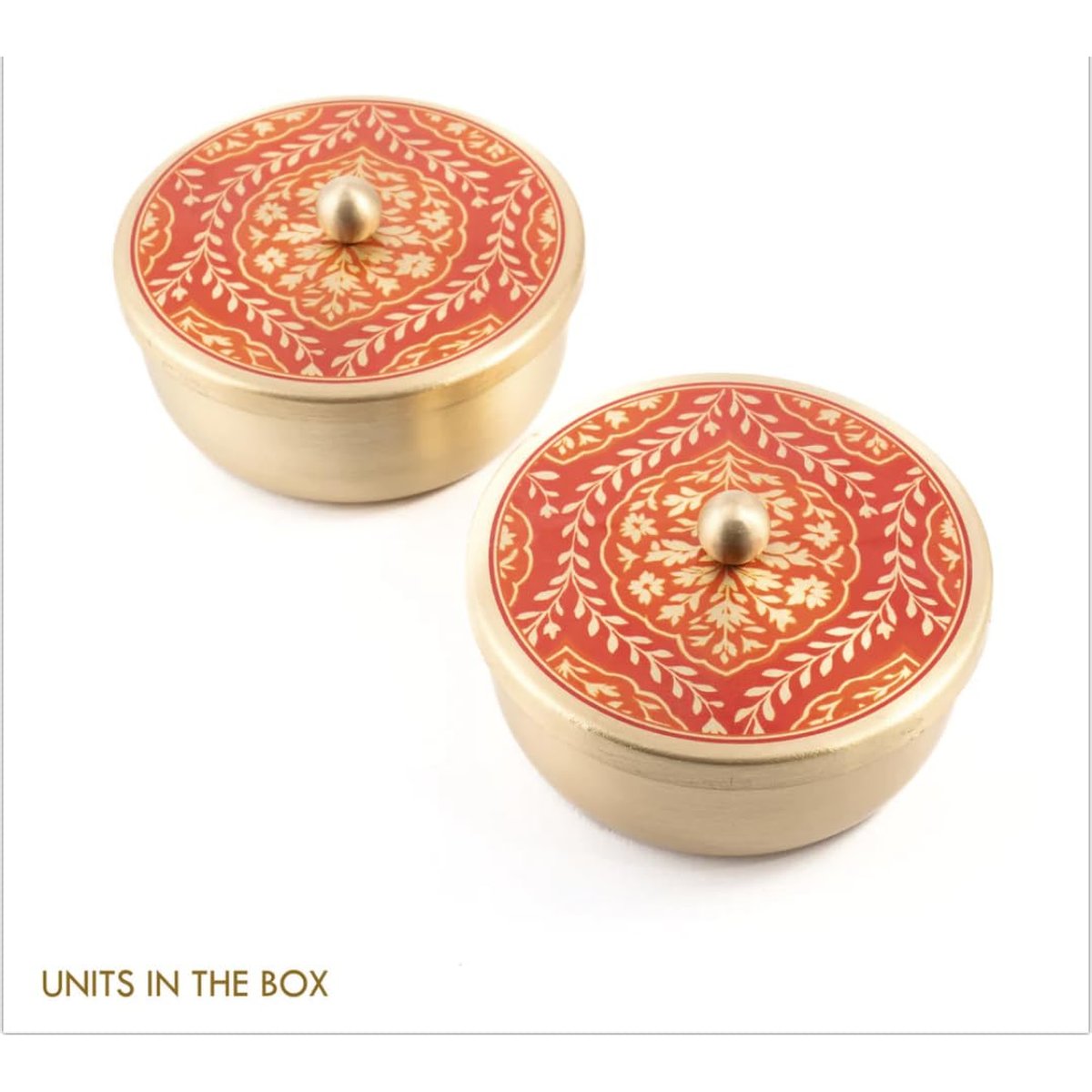 Hand-Painted Decoupage Brass Gift Collection, photo 5