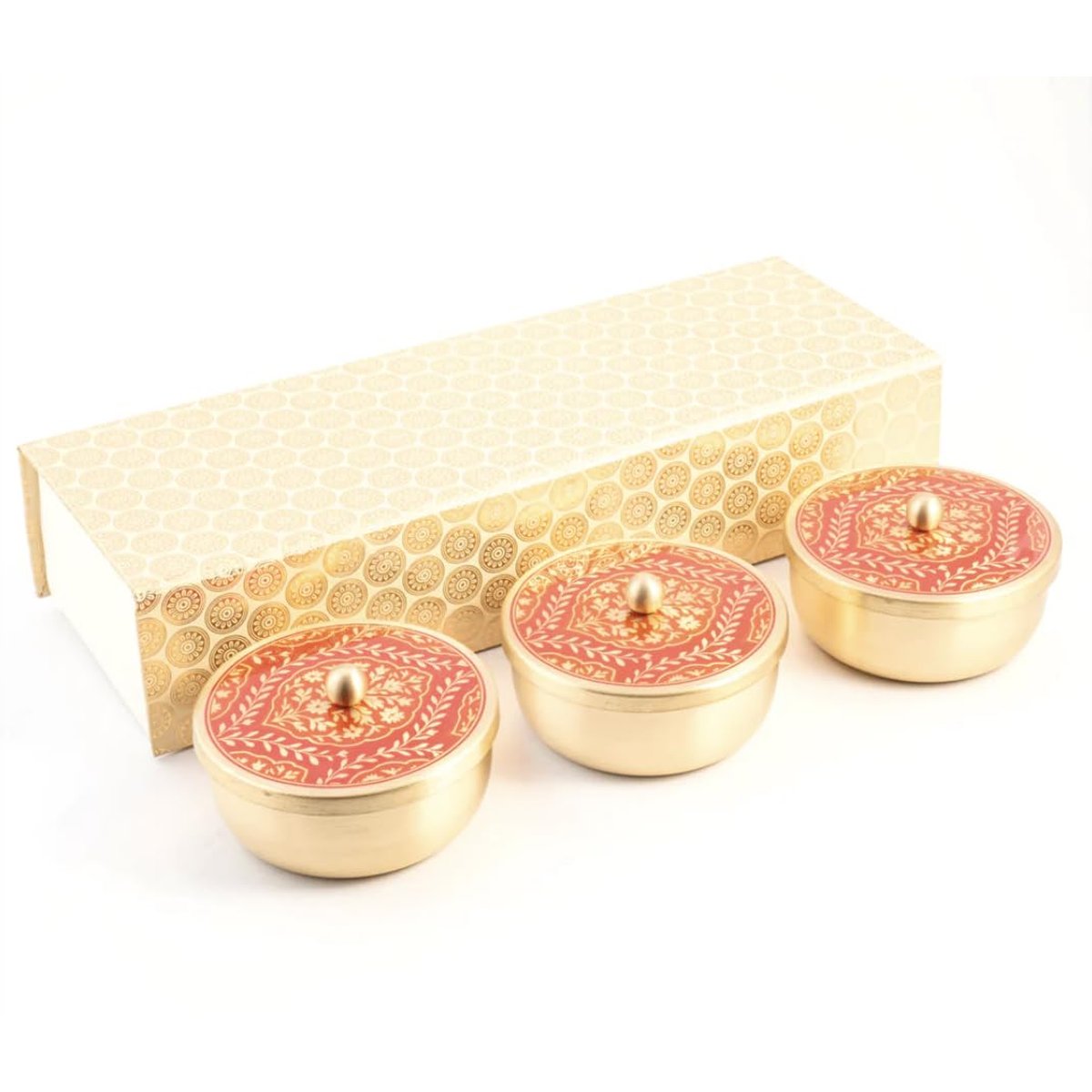 Hand-Painted Decoupage Brass Gift Collection, photo 7